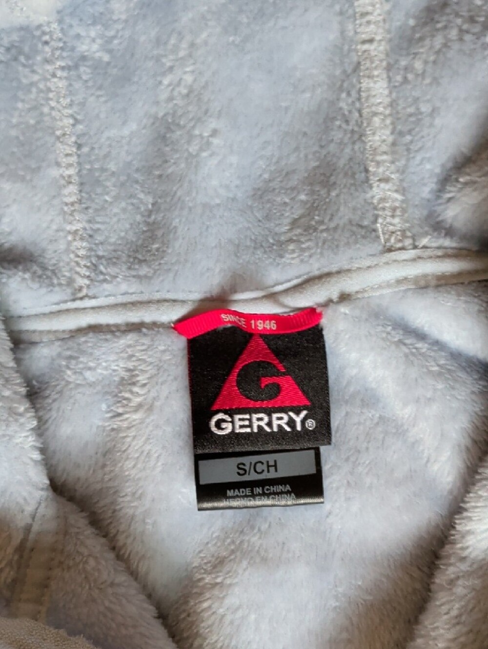 Gerry Pale Blue Hooded Teddy Fleece Jacket - Picture 2 of 6